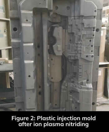 Figure 2 - Plastic injection mold after ion plasma nitriding