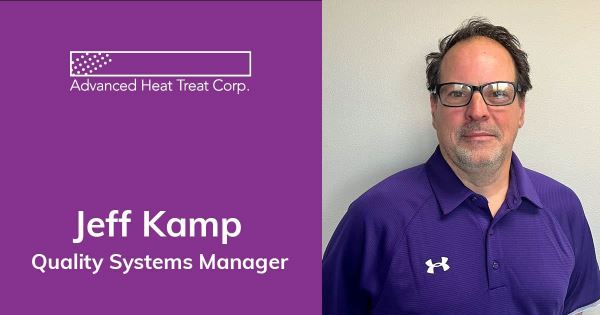 Jeff Kamp AHT Quality Manager