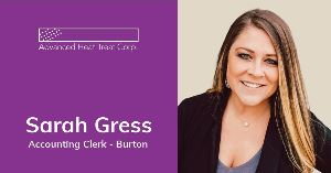 Meet Sarah Gress AHT Accounting Clerk