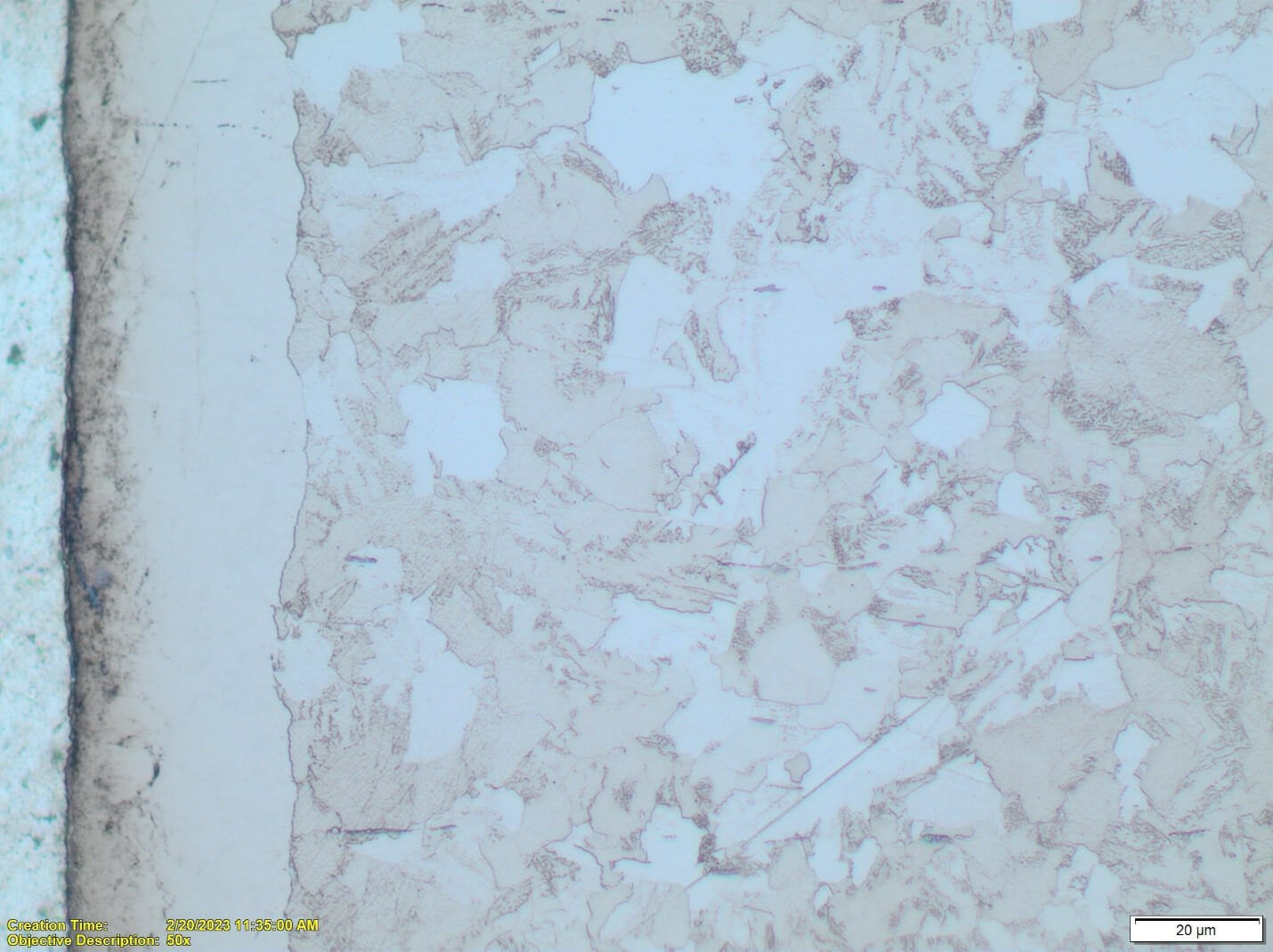 Compound zone formed by gas FNC process of 8620 steel