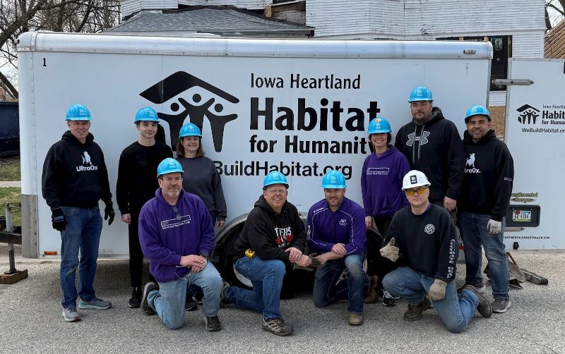 AHT volunteering with Habitat for Humanity