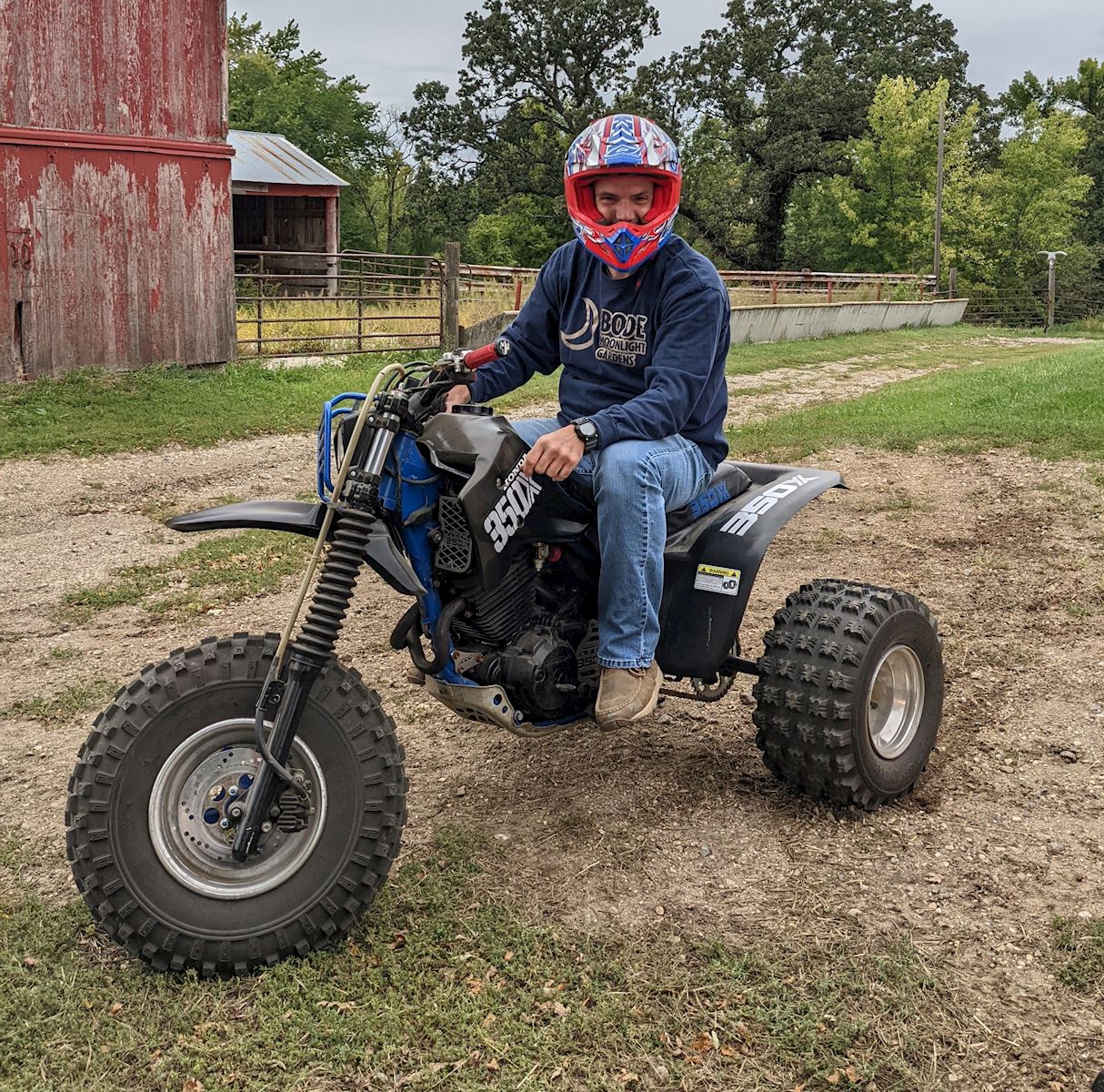 Jeremy on three wheeler