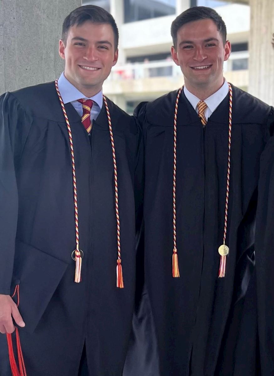 Nicholas Riley and Brother at ISU Graduation 2023