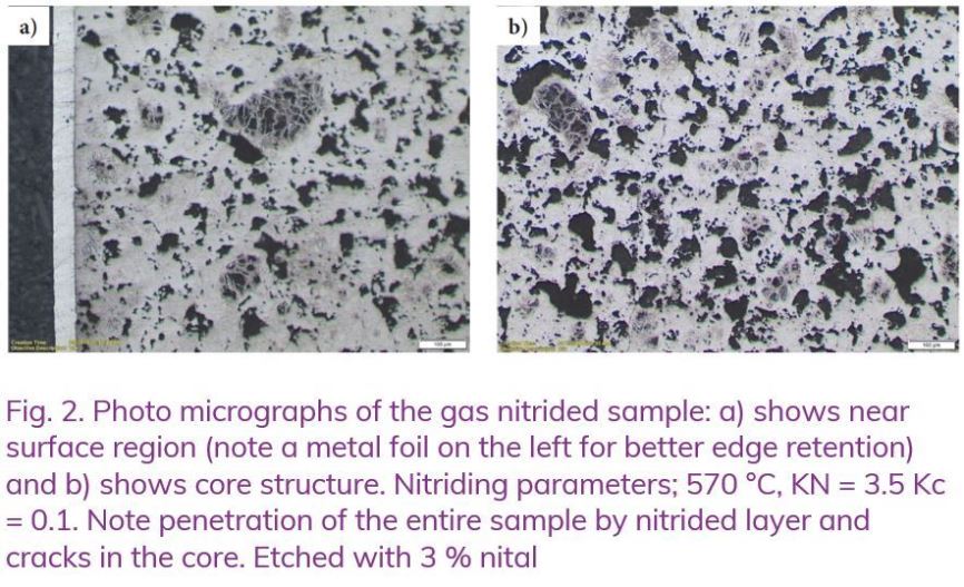 Photo Micrograph Of The Plasma Nitrided Sample At A High Pressure