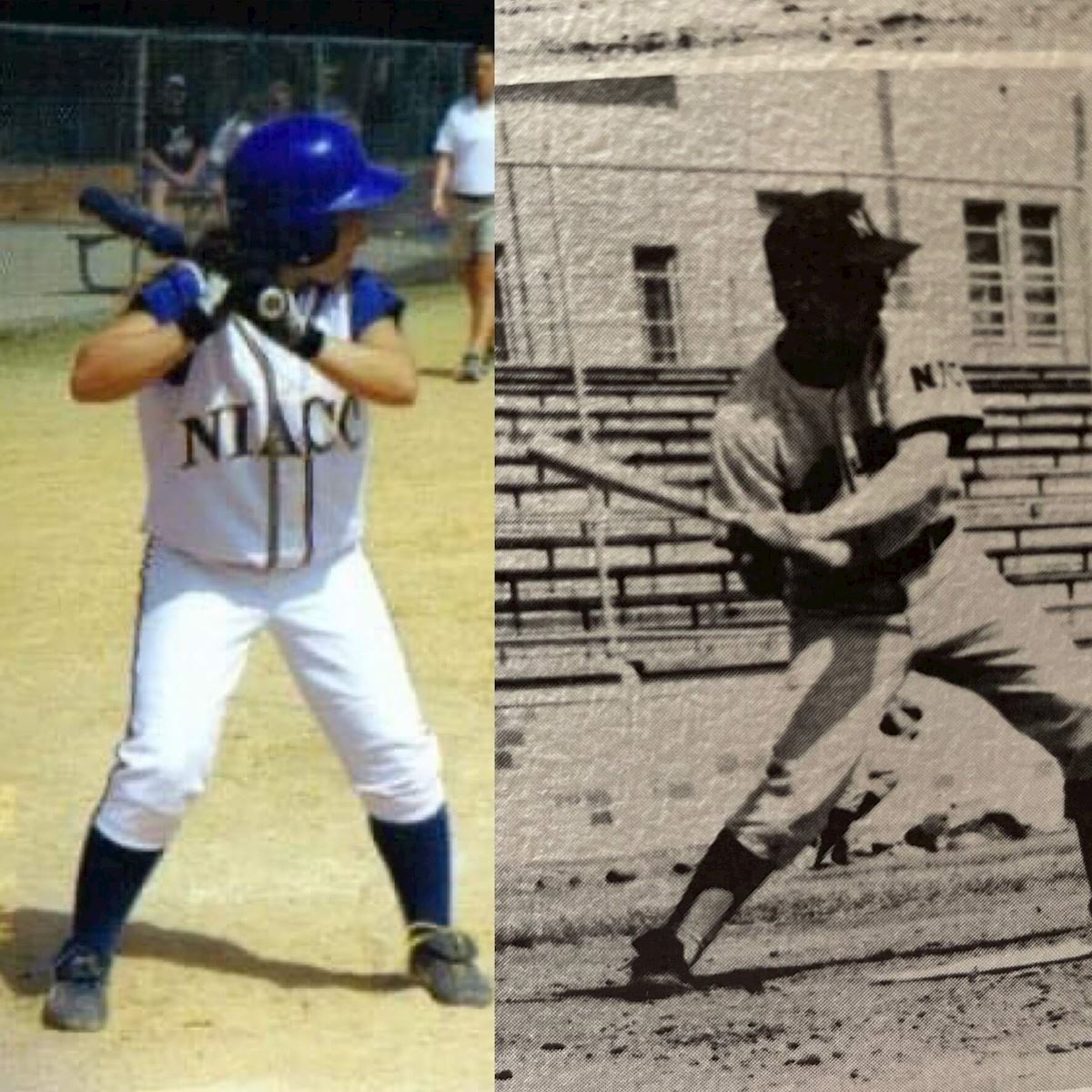 Sarah and Her Dad Playing Ball at NIACC