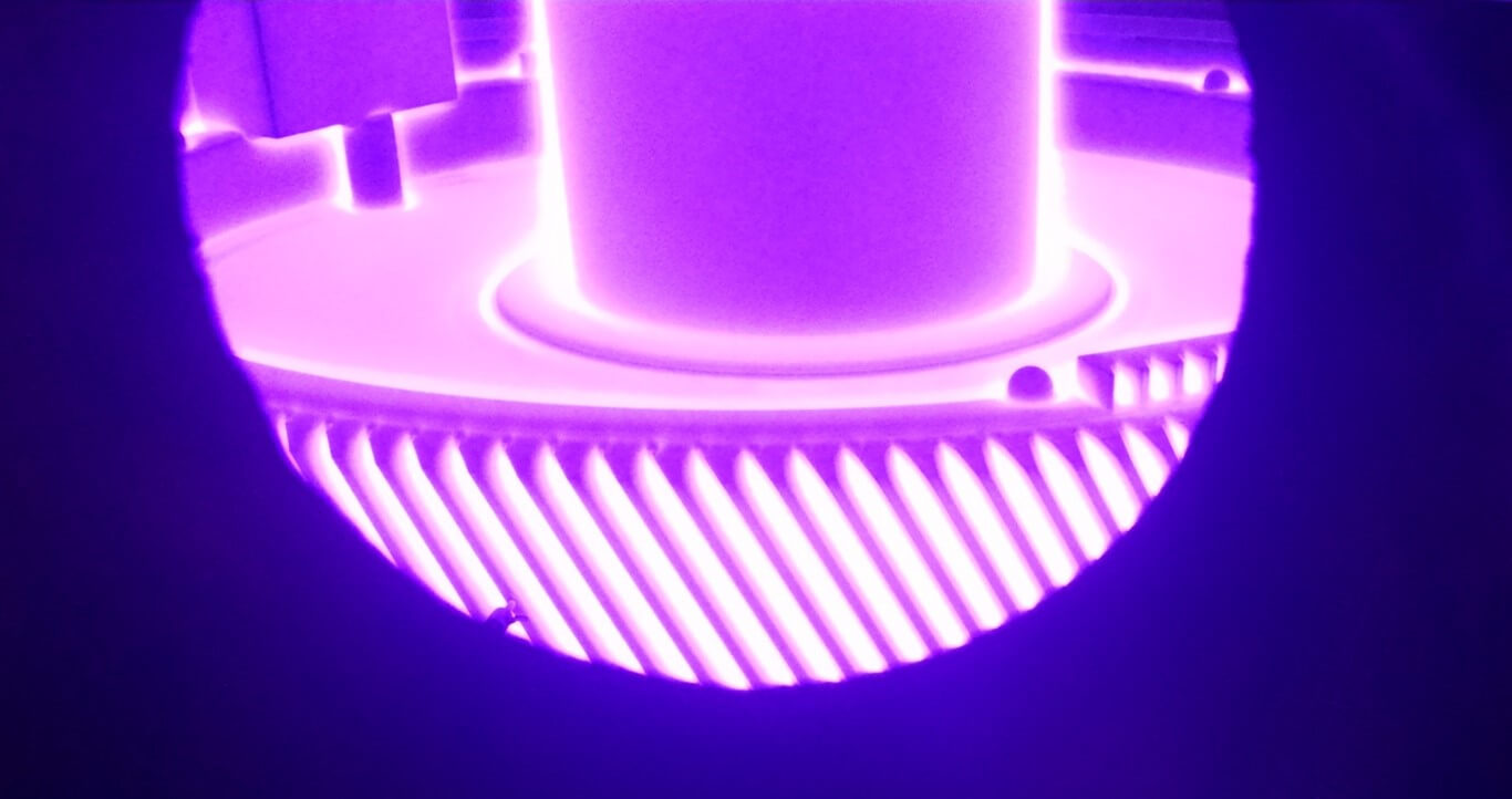 Figure 3 large gear during plasma nitriding