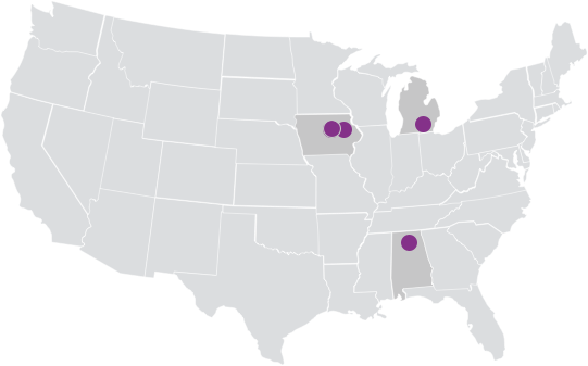 Map of Locations